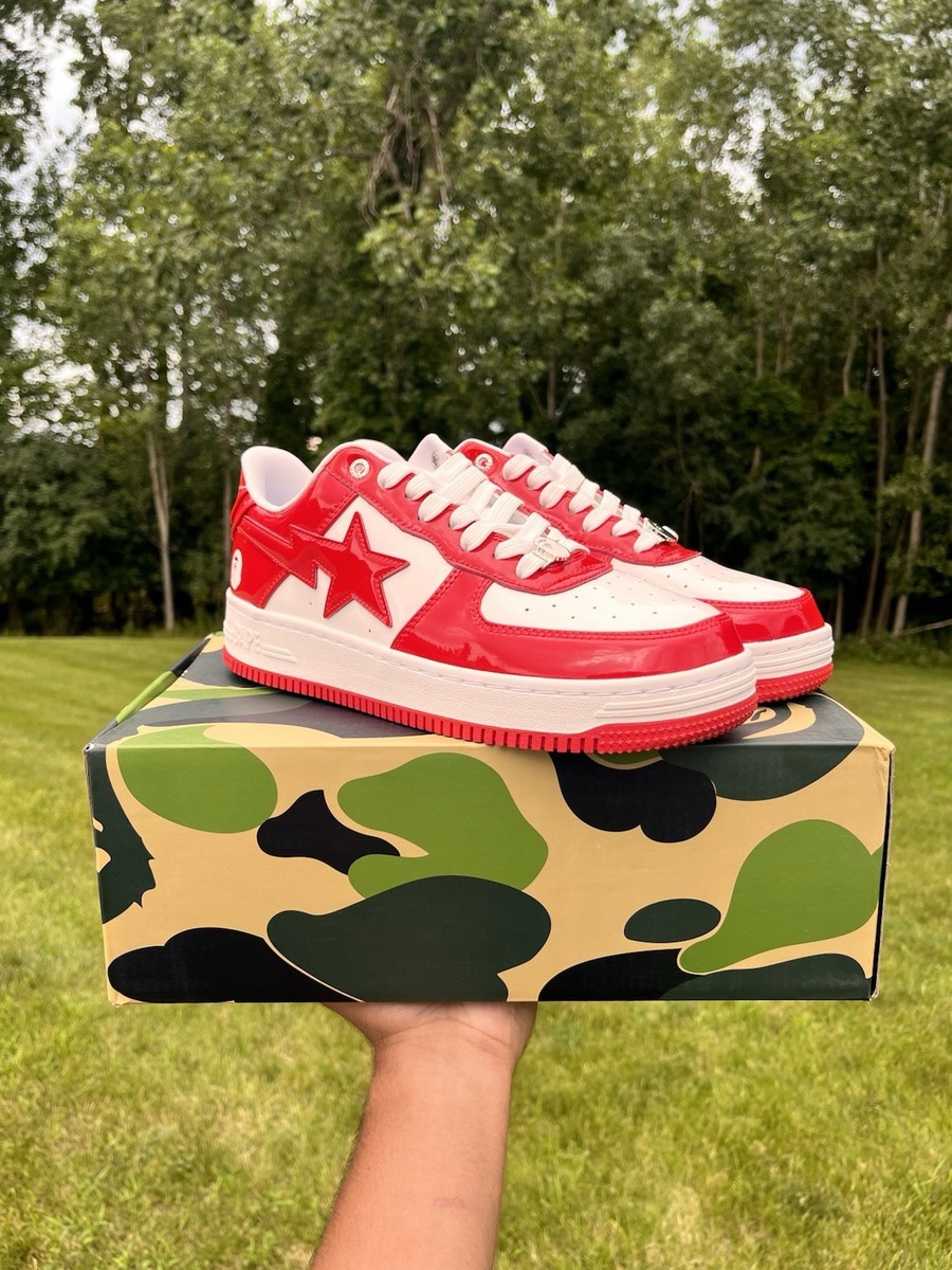 A Bathing Ape スタジャン レッド ホワイト XL A Bathing Ape スタジャン レッド ホワイト XL - メルカリ