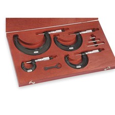 STARRETT ST436.1BXRLZ Micrometer Set,0 to 4 In,0.0001 In 2ZUA7