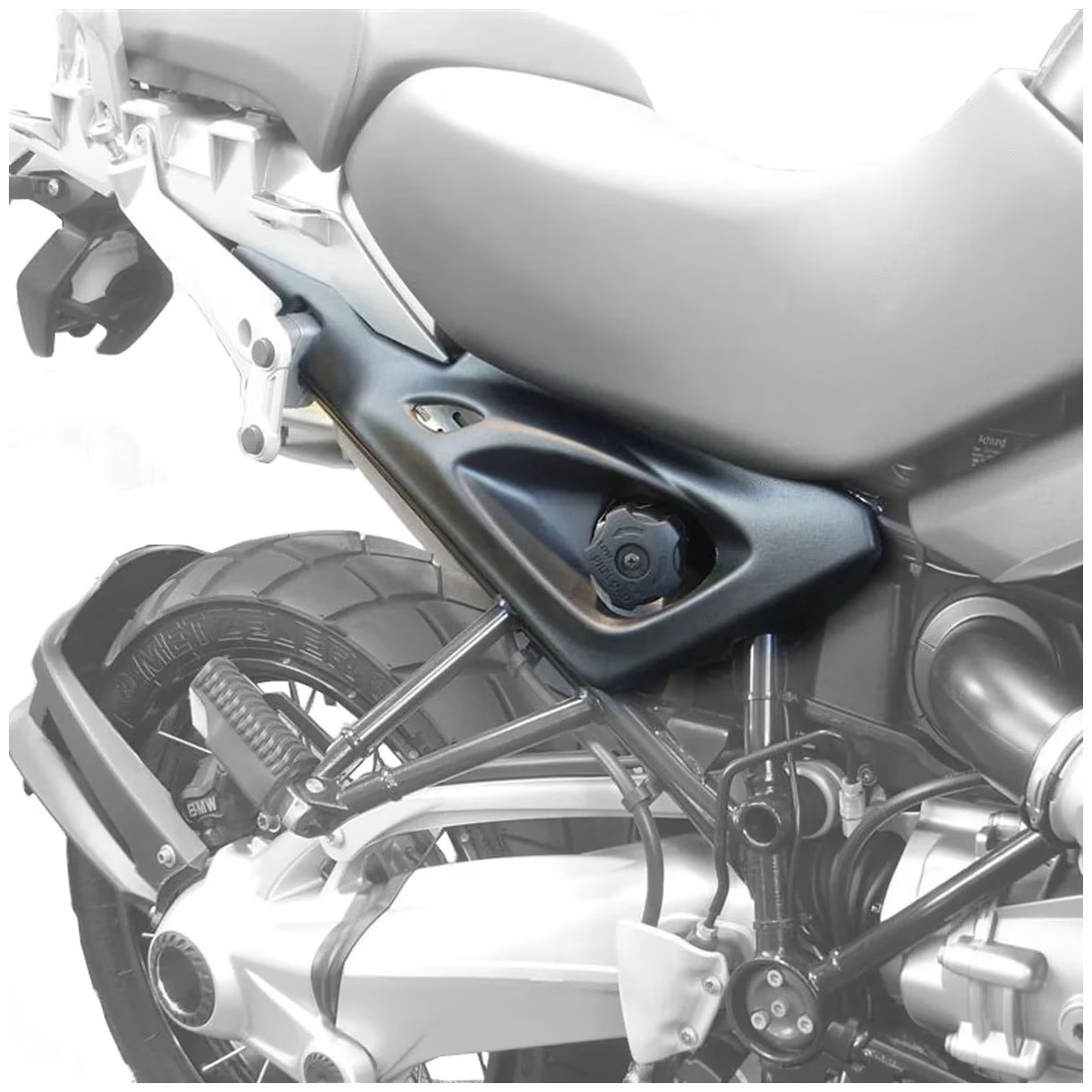 Pyramid Infill Panel Motorcycle Motorbike Satin Black - BMW R1200GS / Adventure