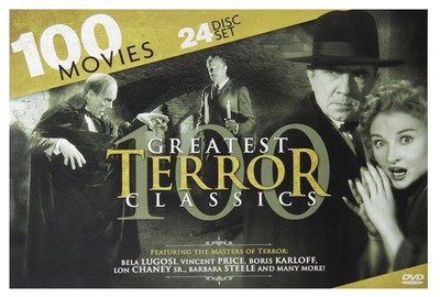 100 Greatest Terror Classics DVD Set ~ Over 130 Hours of Terror!