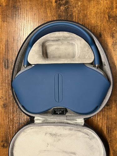 Apple AirPods Max - Sky Blue (Lightning) [A2096] - w/ Case, Bra & Muff Covers! - Picture 11 of 13
