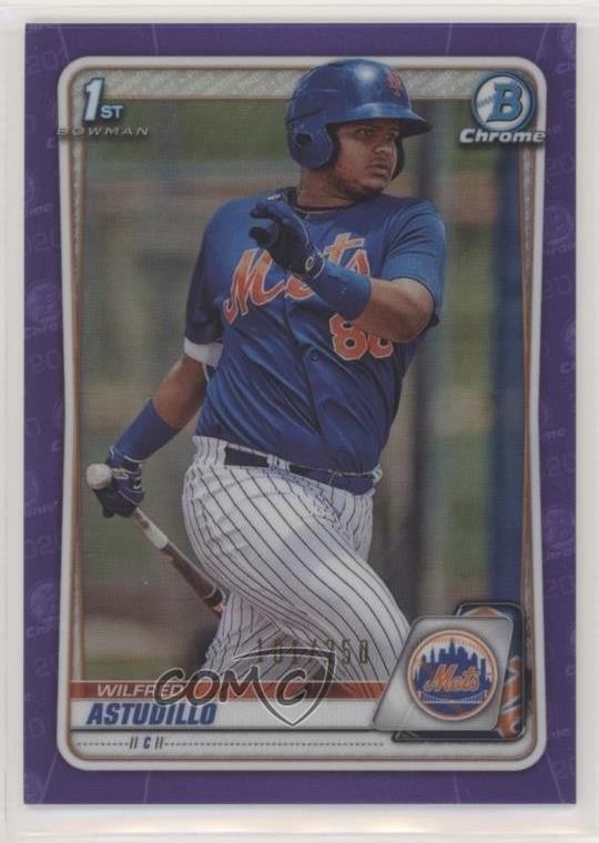 2020 Bowman Chrome Prospects Purple Refractor /250 Wilfred Astudillo #BCP-37 z4k