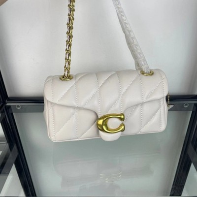 Coach Tabby Shoulder Bag 20 Quilted CP149 Chalk White | eBay
