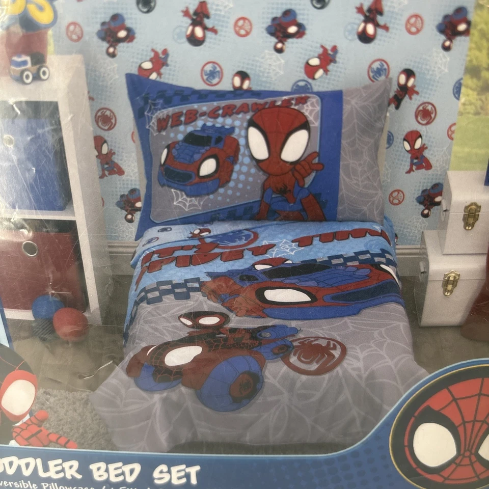 Juego de cama de 3 piezas para niños pequeños Marvel Spidey & Amazing Friends Foto 2 de 4