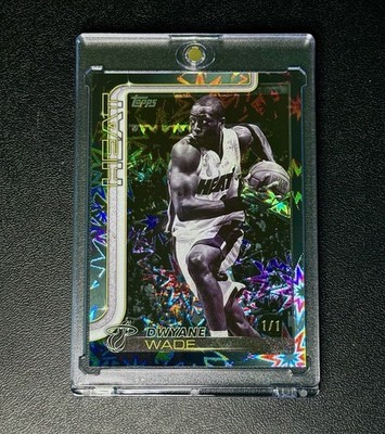 Dwyane Wade 2025 Topps Blackout 1/1