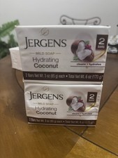 JERGENS Hydrating Coconut Mild Soap 2 Bars Per Pack Quantity 2 4 Total Bars