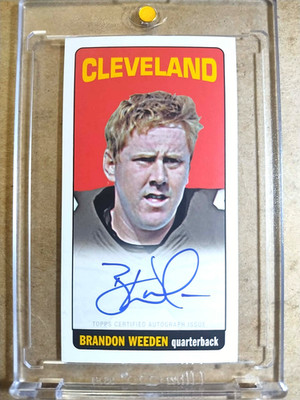 2012 Brandon Weeden Topps Rookie 1965 Throwback Autograph RC MINT    QTY