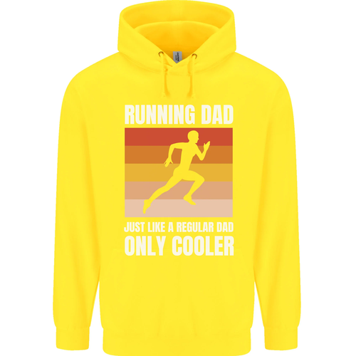 Running Dad Cross Country Marathon Runner Childrens Kids Hoodie - Picture 28 of 69