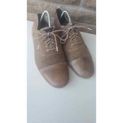 Bed Stu Goodman Brown Distressed Leather Canvas Oxford Shoe Lace Up Cap Toe 9.5 Bed Stu Goodman Brown Distressed Leather Canvas Oxford Shoe  main image 4