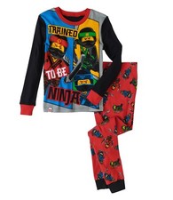 Lego Ninjago 2 PC Long Sleeve Tight Fit Cotton Pajama Set Boy Size 6