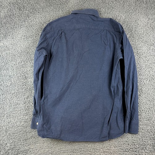 Reef Knots Shirt Mens Small Blue Button Up Long Sleeve Smart Casual Comfort RK - Picture 8 of 8