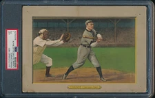 1911 T3 TURKEY RED CABINETS #47 FRANK CHANCE CHECKLIST BACK PSA 1 HOF