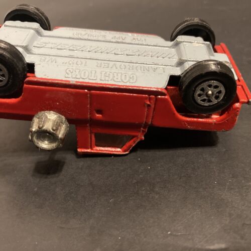 VTG Corgi Toys Whizzwheels red Landrover 109 WB breakdown tow truck Diecast - Picture 13 of 13