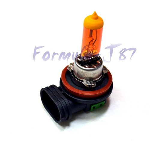 Halogen H8 35W Orange Amber Two Bulbs Fog Light Replace Plug Play Fit Lamp Stock - Picture 4 of 13
