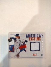 2022 Panini Chronicles - America's Pastime Swatches #APS-SB Shane Baz (MEM, RC)2