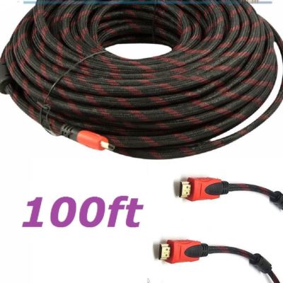 CableVantage PREMIUM HDMI CABLE 100feet 100FT For 3D DVD PS4 Xbox One HDTV Red