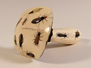 JAPANESE MEIJI PERIOD SHIBAYAMA MUSHROOM OKIMONO