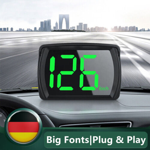 HUD GPS Head Up Display Tachometer Kilometerzähler Auto Digital Speed ​​KMH USB - Bild 1 von 12