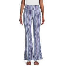 New No Boundaries Stripes Knit Flare Pants Juniors Women Many Sizes