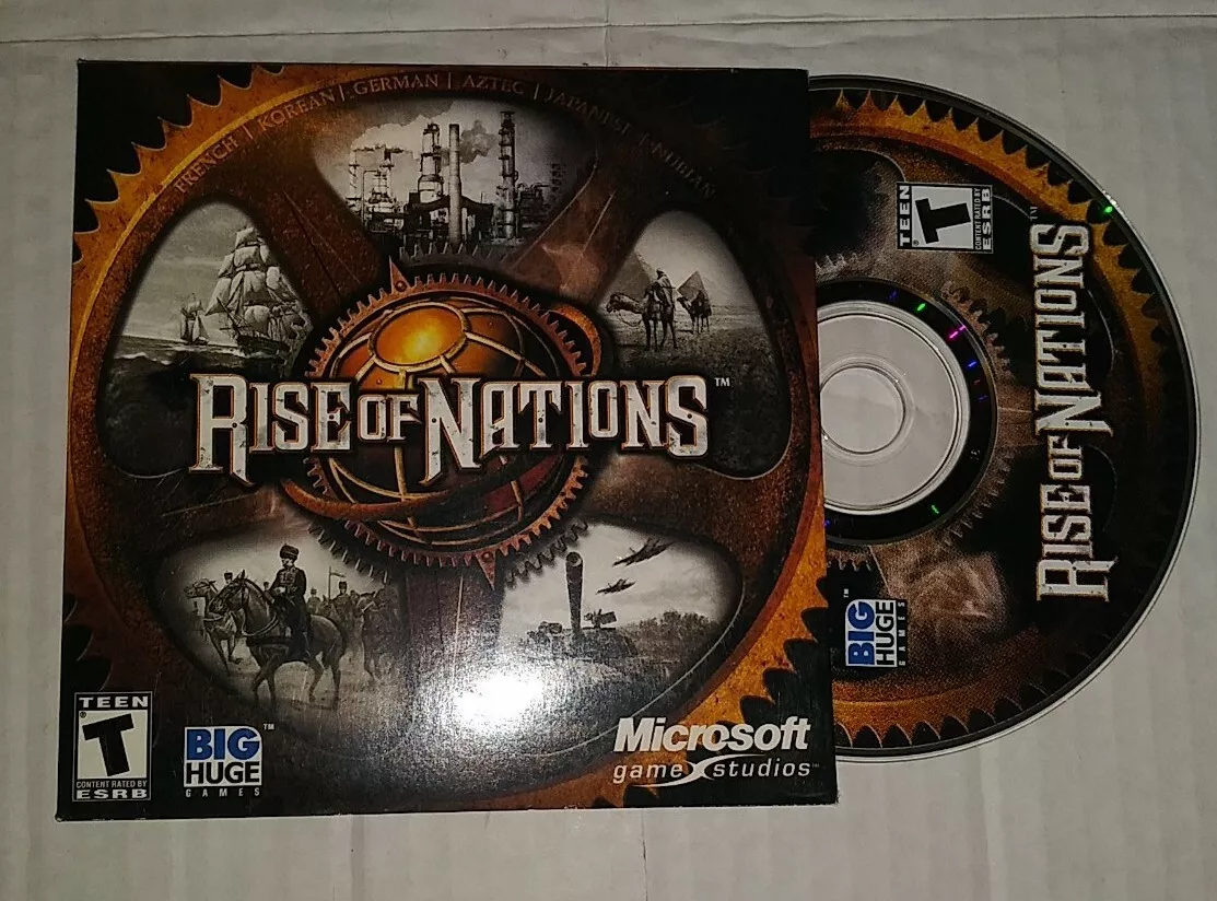 LOT OF 2: Rise of Nations & Rise of Nations Thrones & Patriots PC Games  W/Key