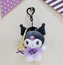 Sanrio Official Plush Doll Graduation Ver.2 Kuromi 13cm Keychain Bagcharm