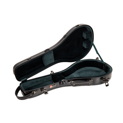 Crossrock A-style Mandolin Case fits Gibson A4-100% Fiberglass Hardshell-Black