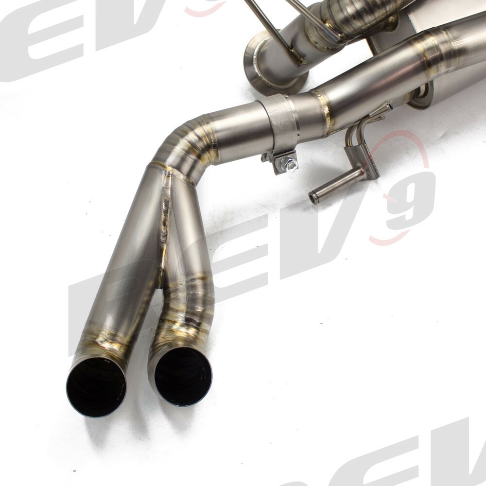 Rev9 2.75" Titanium Exhaust System, Valve Controlled For Audi R8 4.2L V8 08-12