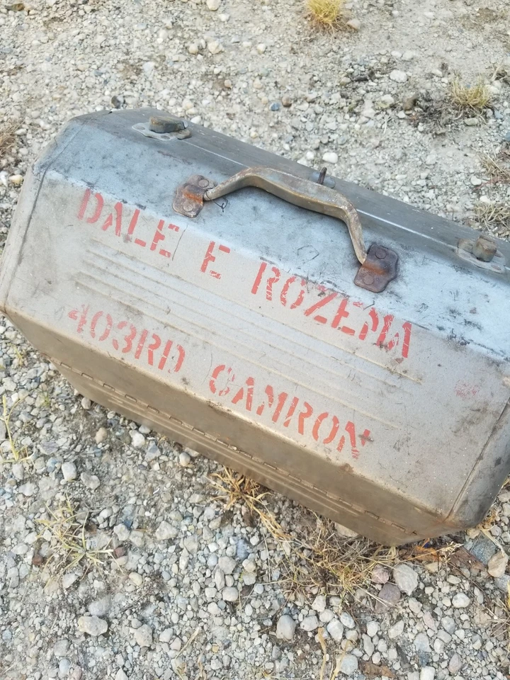 SIMONSEN METAL TYPE II CLASS A MECHANICS TOOL BOX. 18x10 1/2x 13 403RD FIGHTER  - Image 2 of 4