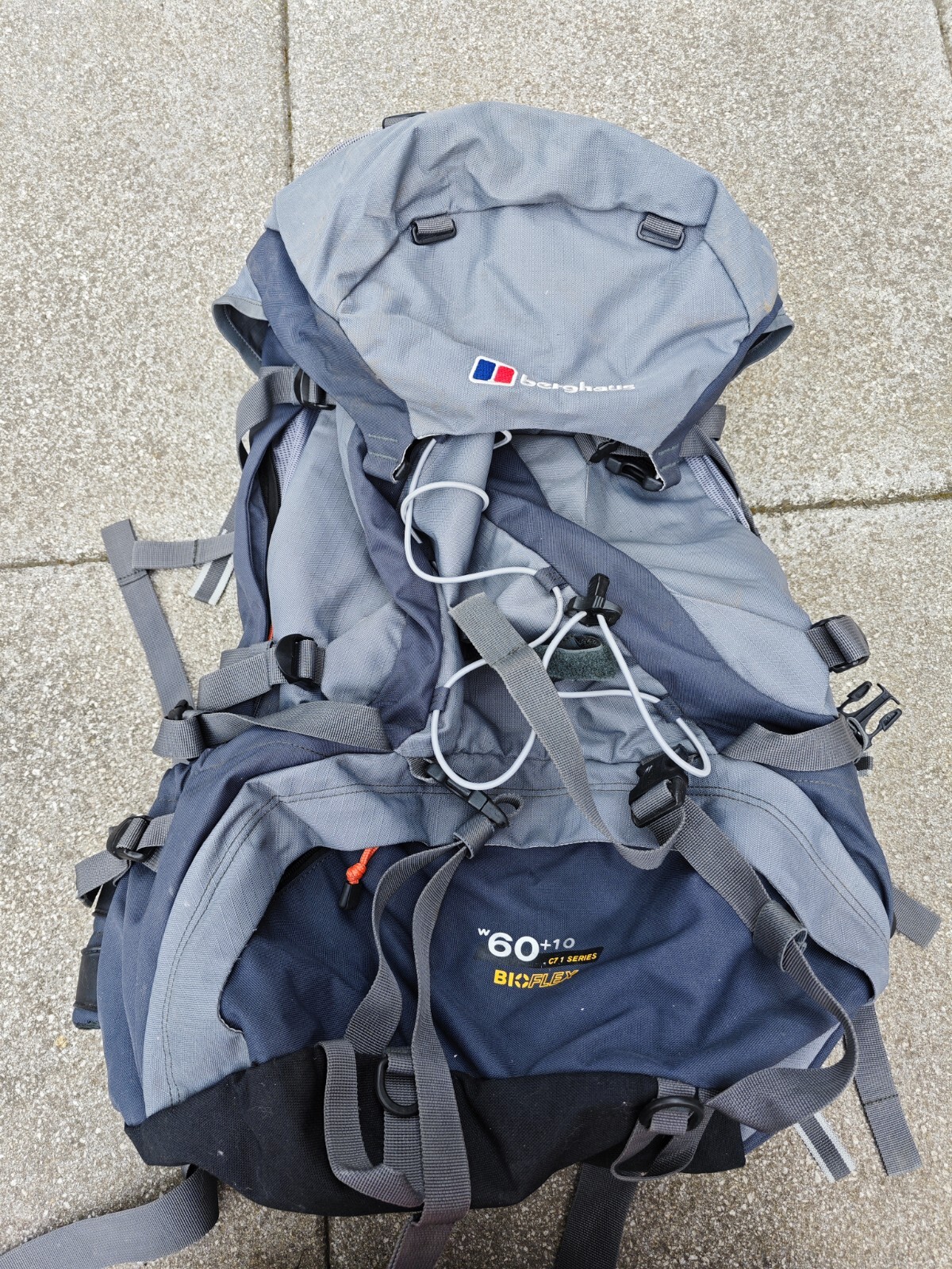 Mochila Berghaus Bioflex W60+10L Mochilero Escalada Trekking Buen Estado