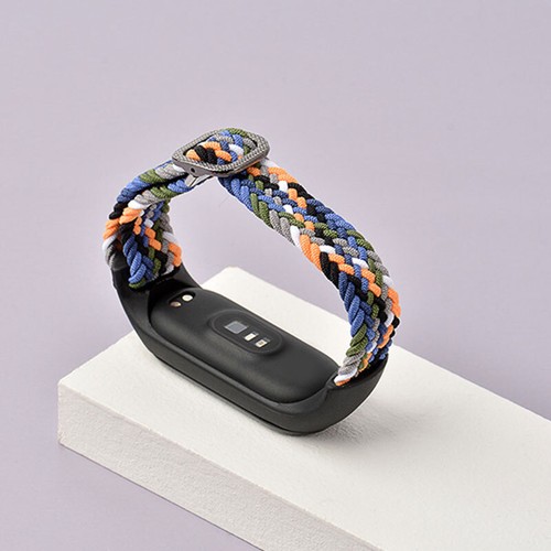 Für Xiaomi Band 6/5/4/3 Nylon Uhrarmband Geflochten Austauschbare Band Armb → - Zdjęcie 8 z 19