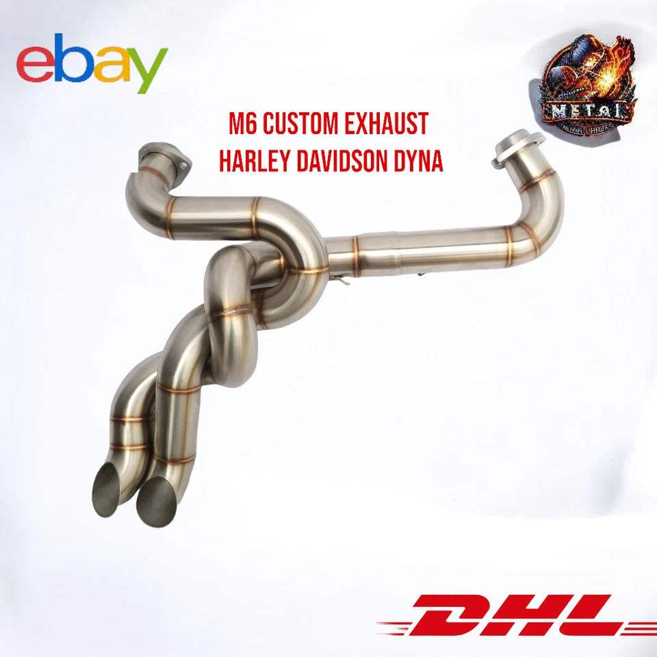 Harley Davidson Dyna FXR FXD Street Bob Sturgis | Escape personalizado 2 em 1 - Imagem 2 de 4