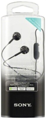 Kabelgebundene Kopfhörer Sony MDR-EX110AP, Schwarz