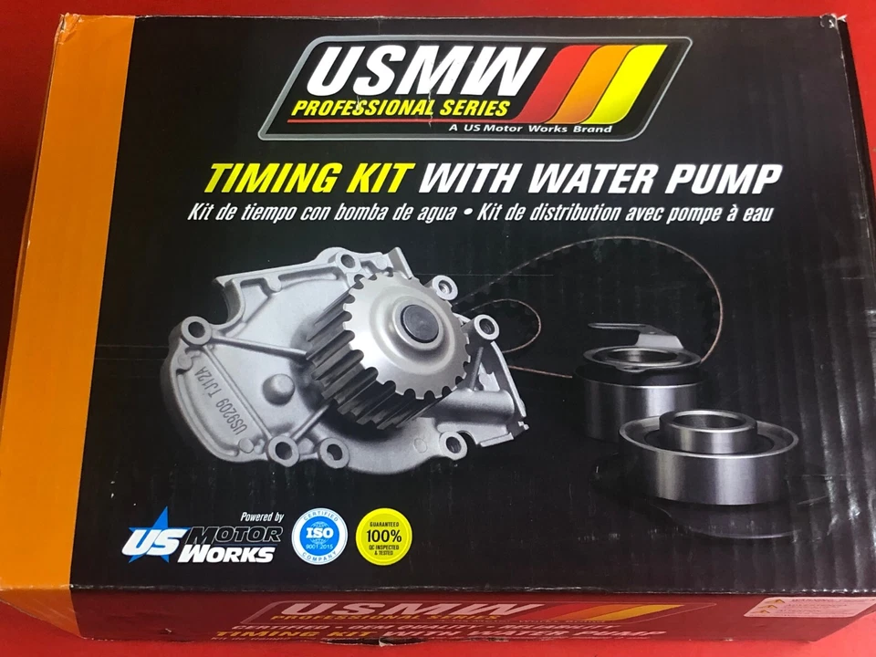 USMW USTK286 PROFESSIONAL SERIES TIMING KIT WATER PUMP, BELT, & (3) TENSIONERS - Image 4 of 4