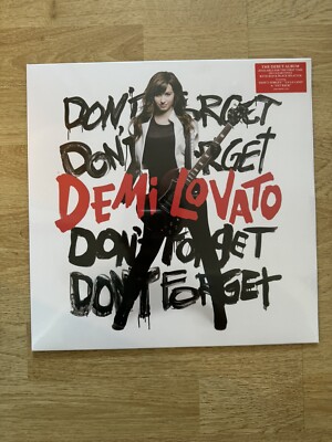 Neu Demi Lovato Vergessen Sie nicht klar rot schwarz Splatter Vinyl LP VERSIEGELT NEUWERTIG