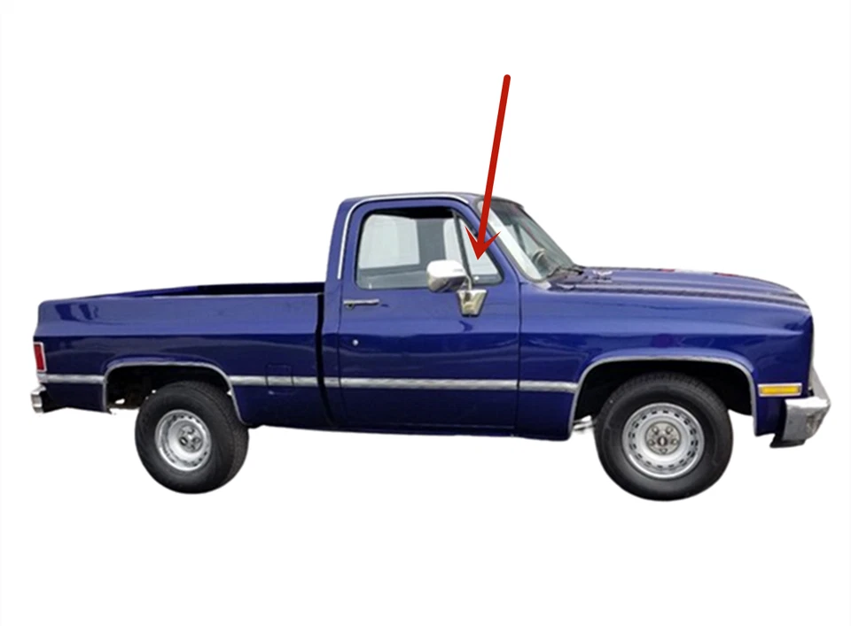 Se adapta a GMC Pickup Topkick Suburban Jimmy pasajero ventilación delantera derecha ventana vidrio Foto 2 de 4