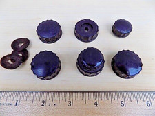 The Fisher series 61 Vacuum Tube Receiver Knob Set 1957/58