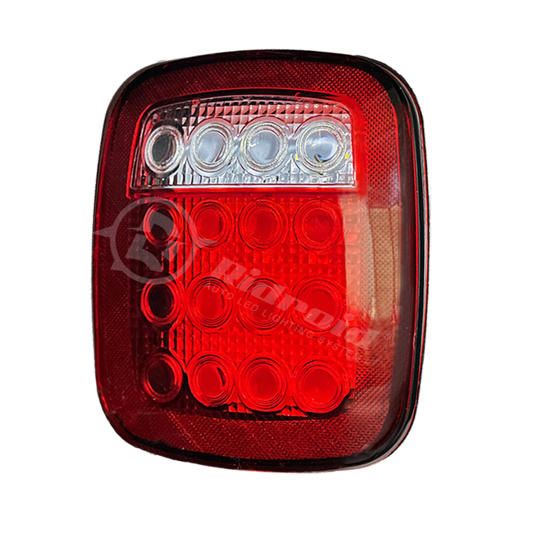 For Jeep Wrangler TJ YJ CJ Smoke LED Tail Lights Backup Brake Reverse Brake Lamp