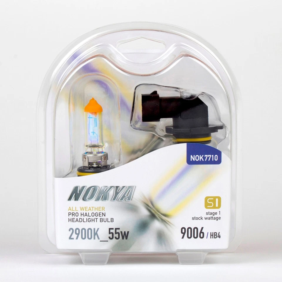 Nokya All Weather 9006 HB4 Nok7710 55W Dos Bombillas Cabeza Luz Stock de Repuesto Foto 2 de 4