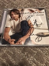Keith Urban signed + Get Closer cd autograph Booklet + Fuse