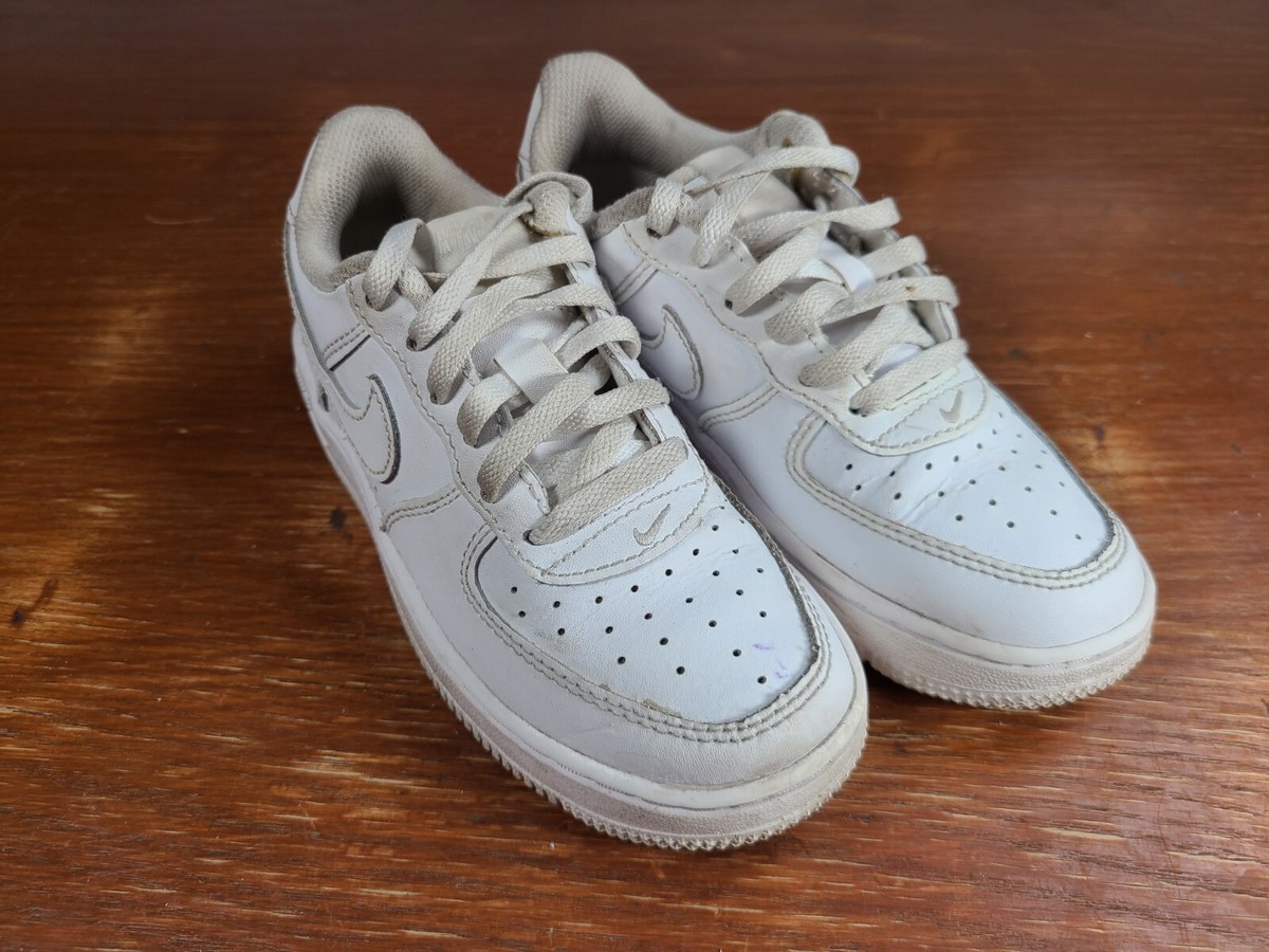 Nike Air Force LE Low Youth Size 12C Triple White DH2925-111