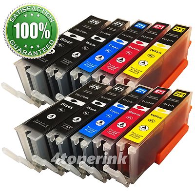 6PK PGI270 CLI271 PGI-270BK C LI-271 Compatible Ink Cartridge For Canon PIXMA MG - Foto 4
