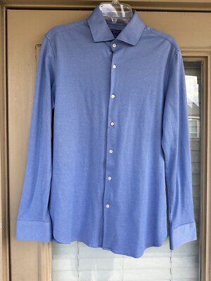 Perry Ellis Premium TECH Performance Slim Fit Knit Collar Blue | eBay Perry Ellis Premium TECH Performance Slim Fit Knit Collar Blue | eBay