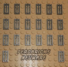 LEGO&reg; 20x Gitterstein 1x2 #2412b flat silber NEUWARE