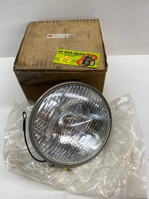 YAMAHA ヘッドライト 本体 17F-84120-00 NOS Yamaha Headlight Sealed Beam Motorcycle YDS2 YDS3 YDS3C YM1