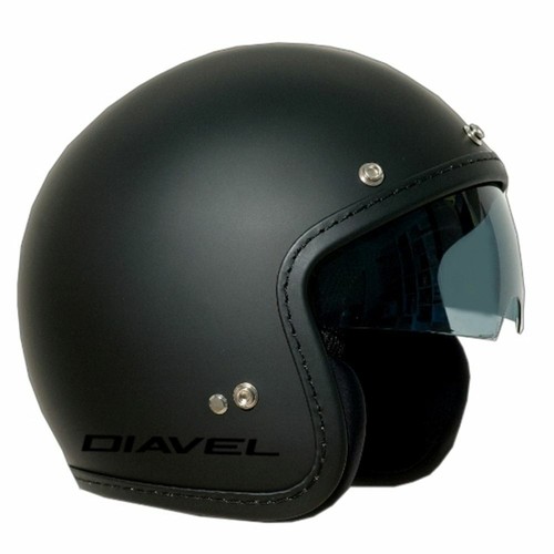 CASCO MOTO NERO OPACO OMOLOGATO 3 BOTTONI VISIERINO FUME DUCATI DIAVEL NERO  | eBay