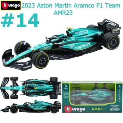 2023 F1 Fernando Alonso F1 Aston Martin Racing AMR23 Diecast Car