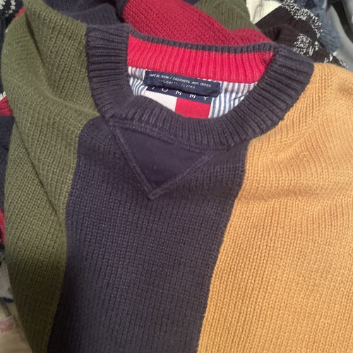 15 VINTAGE 80s 90s Mens SWEATER LOT Winter Geometric Fair Isle Aztec RESELLER - Picture 10 of 18