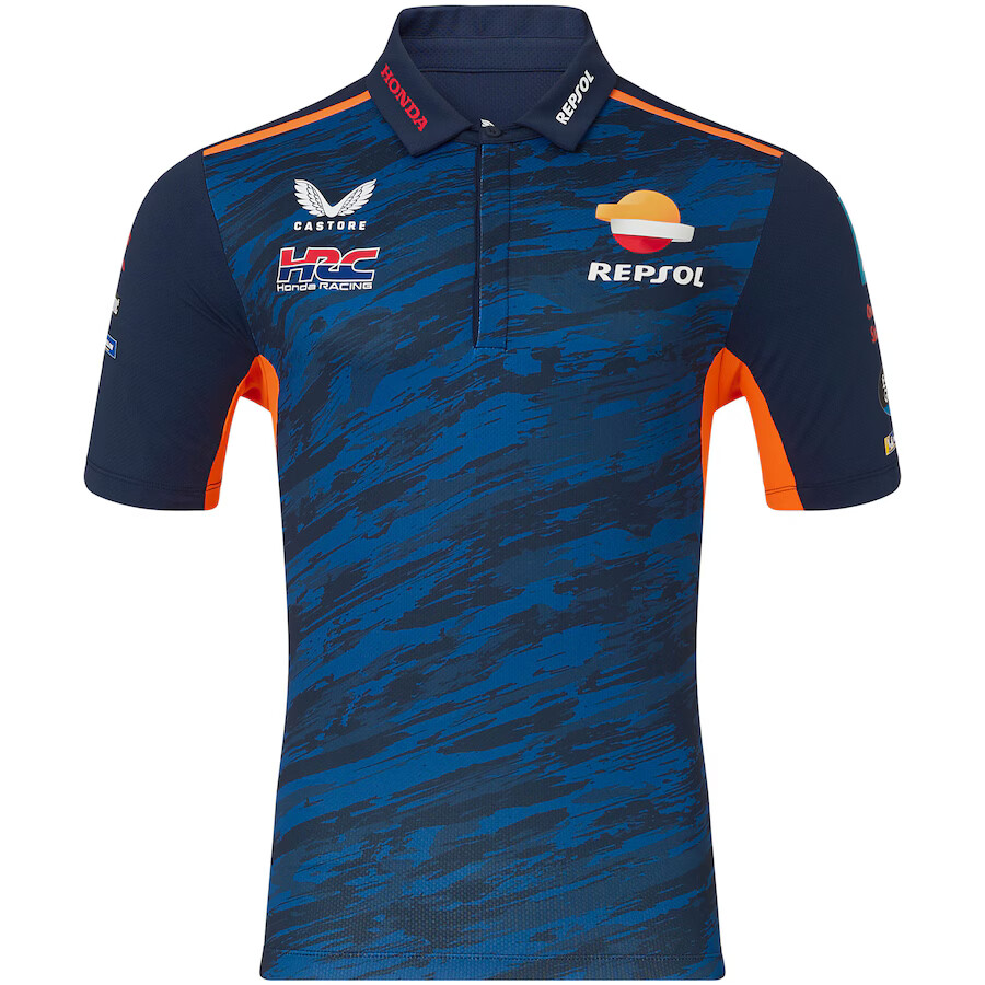 Official Repsol Honda Team Blue Polo Shirt by Castore- 24 18501