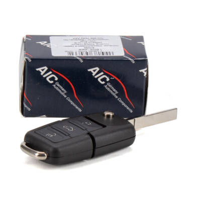 AIC Schlüsselgehäuse + Schlüsselrohling für VW GOLF 4 PASSAT B5 POLO SEAT SKODA