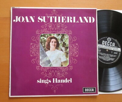SXL 6191 WBG Joan Sutherland Sings Handel Decca ED2 Wideband + insert EXCELLENT 